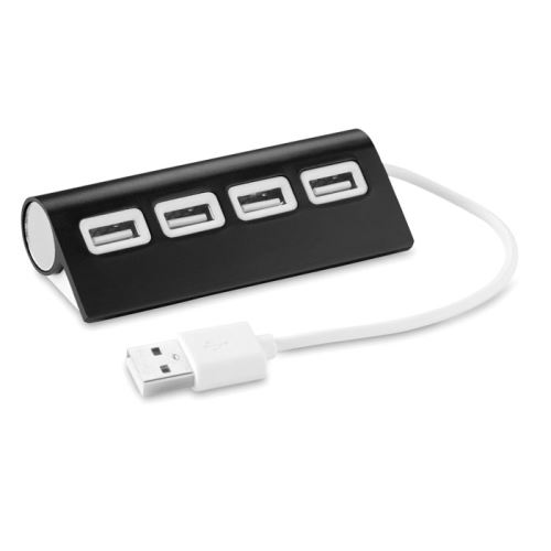 ALUHUB 4 portos USB elosztó 