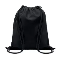 NIGHT Nagy zsinóros táska 300D RPET Fekete