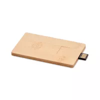 CREDITCARD PLUS Pendrive USB házzal,  16GB Barna