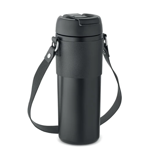 AIRA Duplafalú pohár, 700 ml Fekete 