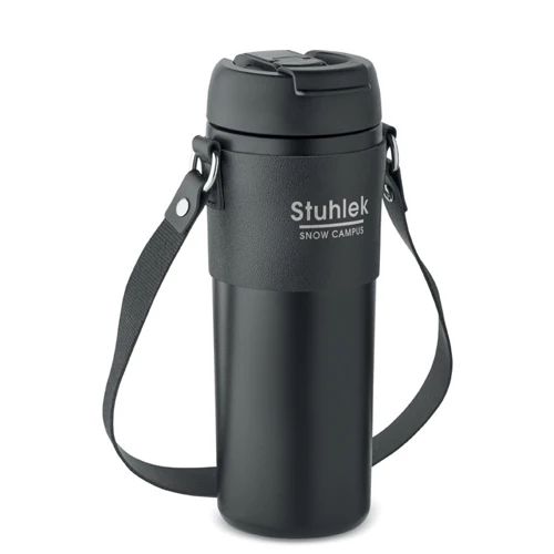 AIRA Duplafalú pohár, 700 ml Fekete 