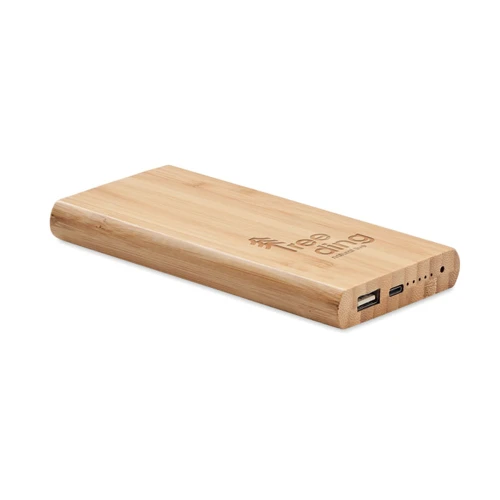 ARENA C 6000 mAh bambusz powerbank Fa 