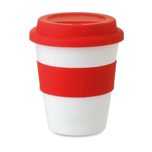 ASTORIA PP pohár szilikon fedél 350 ml Piros 