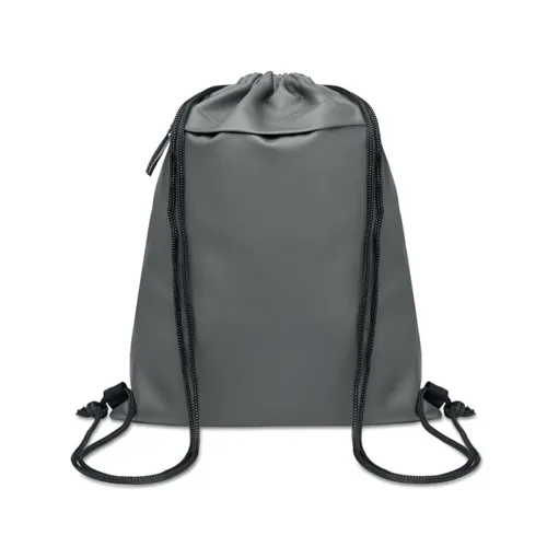 BANGKOK BAG Húzózsinóros táska, 600D RPET Kőszürke 