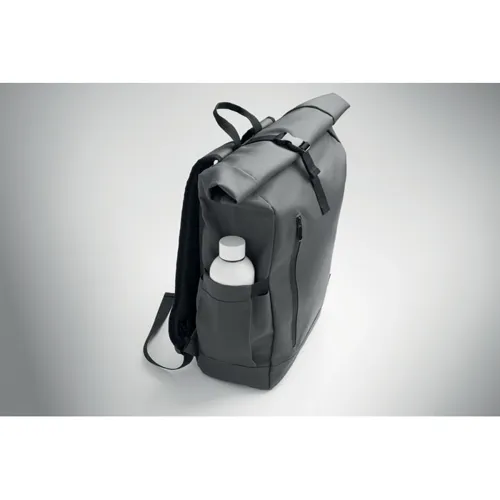 BANGKOK ROLL Rolltop laptop hátizsák 600D Kőszürke 