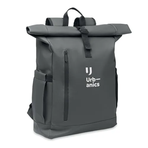 BANGKOK ROLL Rolltop laptop hátizsák 600D Kőszürke 