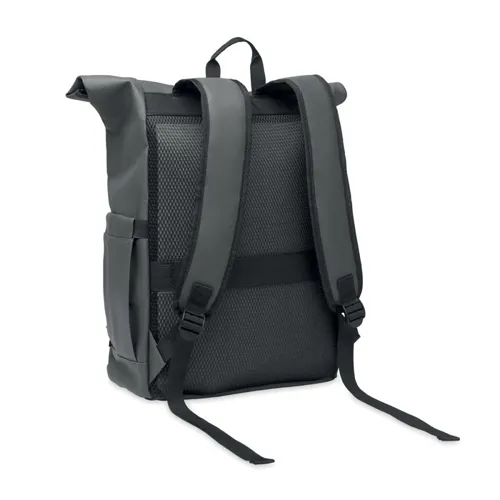 BANGKOK ROLL Rolltop laptop hátizsák 600D Kőszürke 