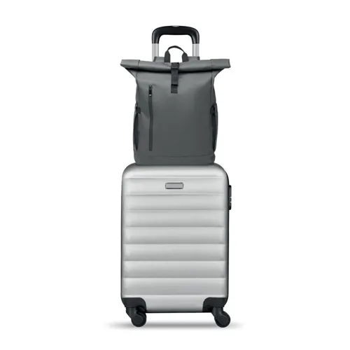 BANGKOK ROLL Rolltop laptop hátizsák 600D Kőszürke 