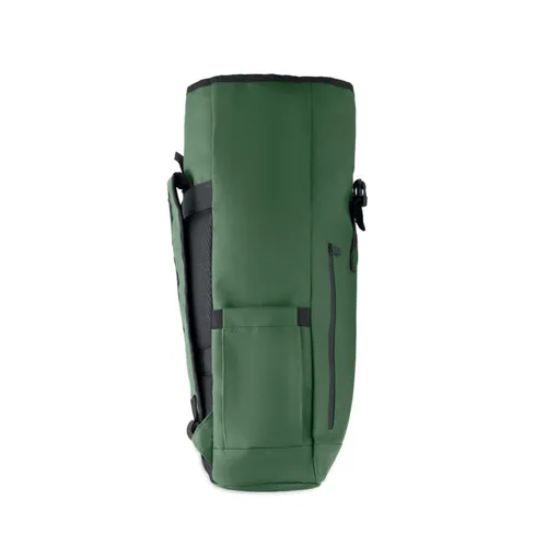 BANGKOK ROLL Rolltop laptop hátizsák 600D Sötétzöld 