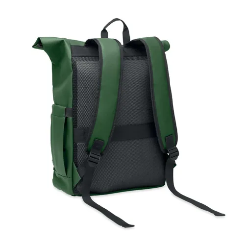 BANGKOK ROLL Rolltop laptop hátizsák 600D Sötétzöld 