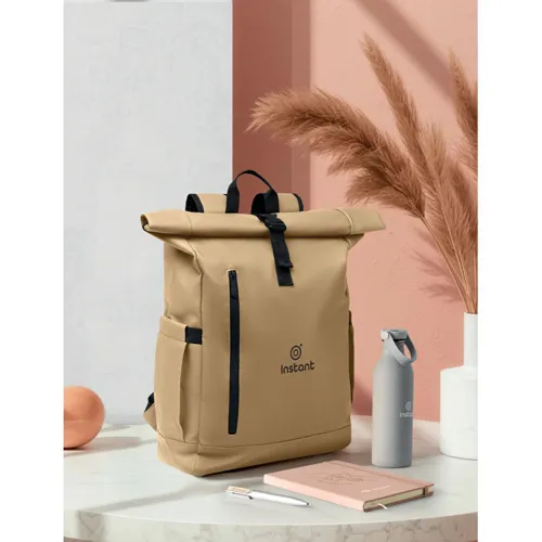 BANGKOK ROLL Rolltop laptop hátizsák 600D Khaki 