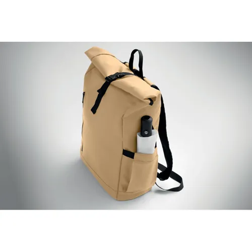 BANGKOK ROLL Rolltop laptop hátizsák 600D Khaki 