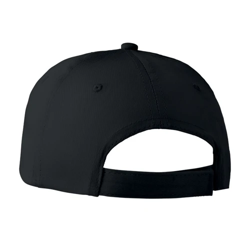 BASIE APOLLO 6 panel baseball sapka 160g/m² Fekete 
