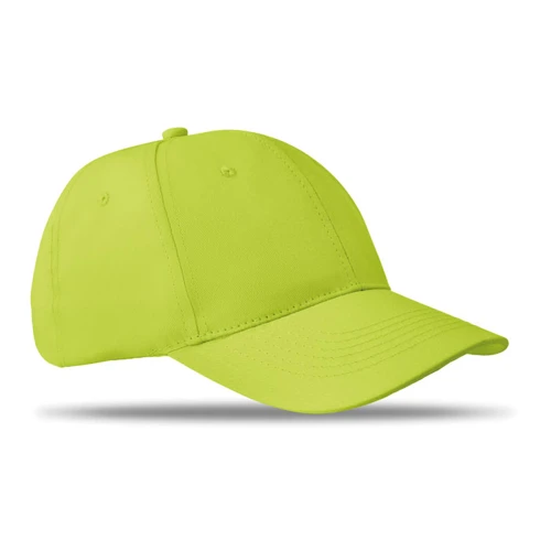 BASIE APOLLO 6 panel baseball sapka 160g/m² Lime 