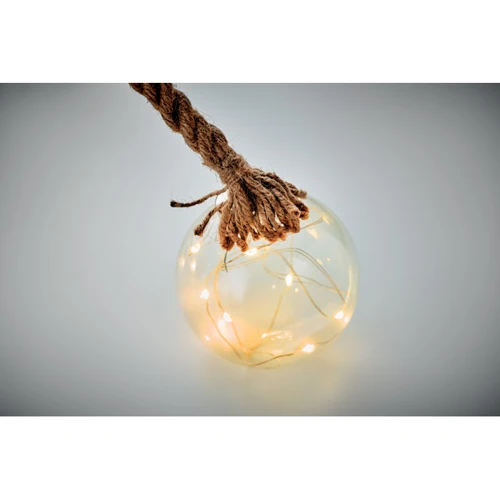 BAUBLI LED-es üveggömb Áttetsző 