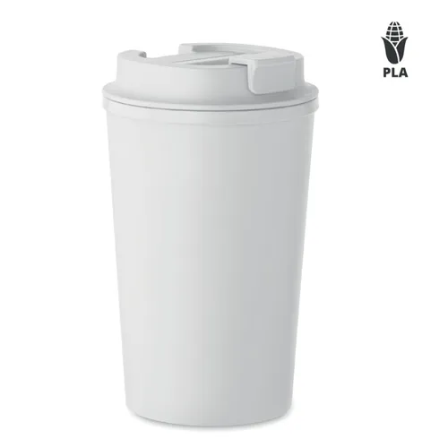 BEIBAKU PLA duplafalú pohár 350 ml Fehér 