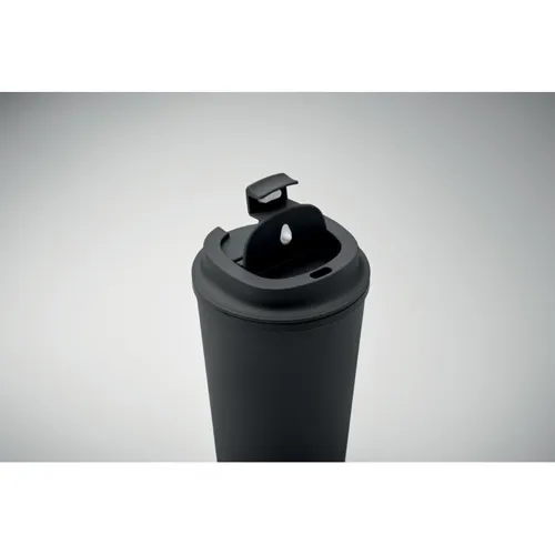 BEIBAKU PLA duplafalú pohár 350 ml Fekete 