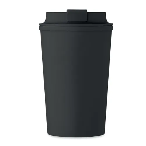 BEIBAKU PLA duplafalú pohár 350 ml Fekete 