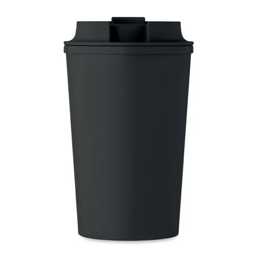 BEIBAKU PLA duplafalú pohár 350 ml Fekete 