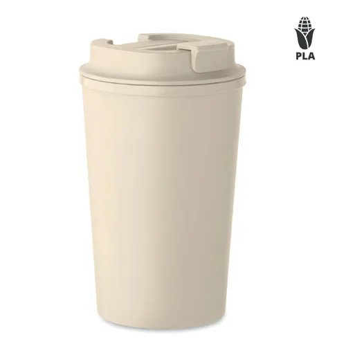 BEIBAKU PLA duplafalú pohár 350 ml Bézs 
