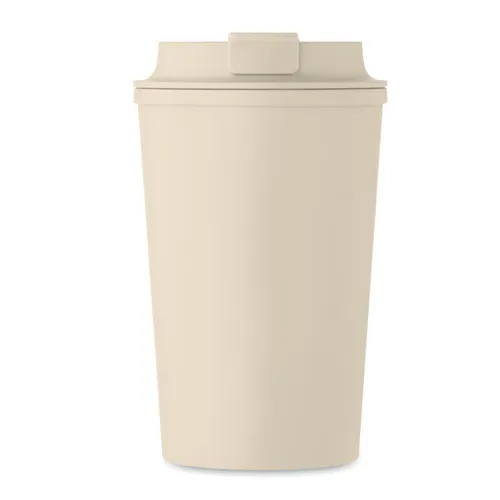BEIBAKU PLA duplafalú pohár 350 ml Bézs 