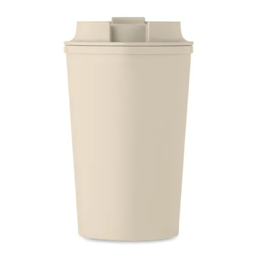 BEIBAKU PLA duplafalú pohár 350 ml Bézs 