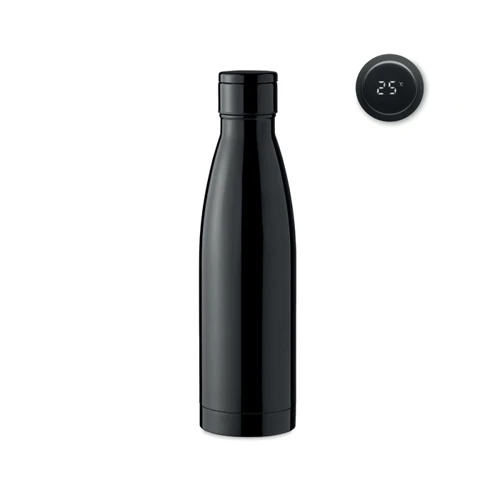 BELO LUX Hőmérős termoszpalack, 500 ml Fekete 