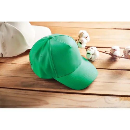 BICCA CAP Biopamut baseball sapka 250g/m²mo6432-85 Zöld 