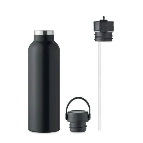 BOALI Duplafalú palack 700 ml Fekete 