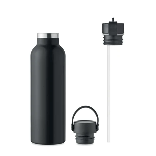 BOALI Duplafalú palack 700 ml Fekete 
