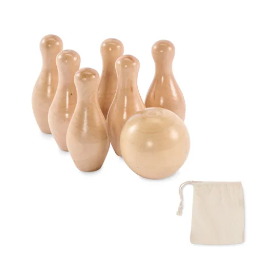 BOLITO Mini fenyőfa bowling szett Fa 