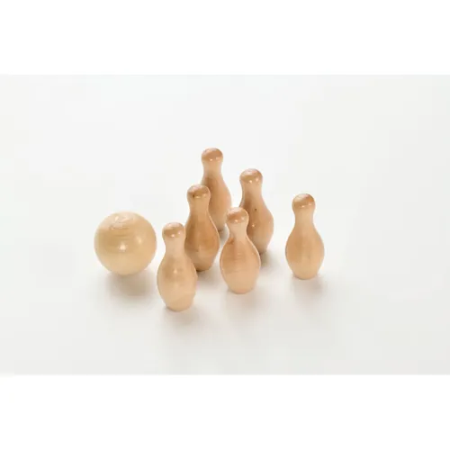 BOLITO Mini fenyőfa bowling szett Fa 