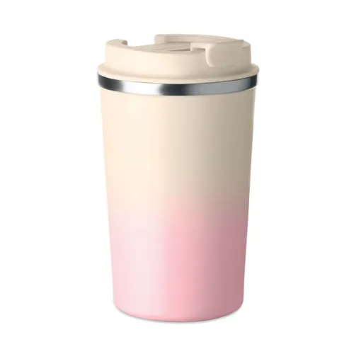 BRACE GRADIENT Duplafalú pohár 350 ml Babarózsaszín 