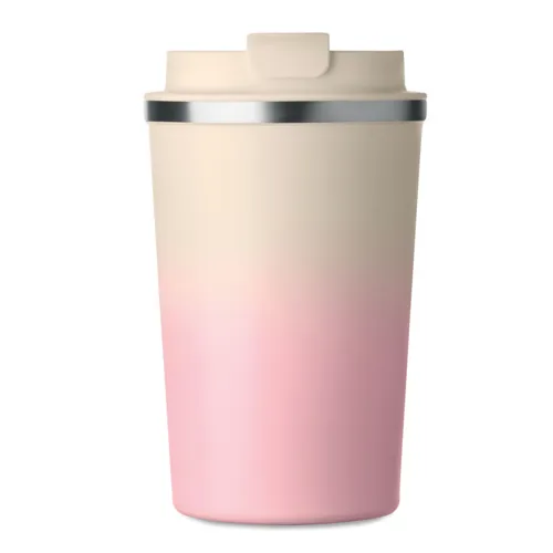BRACE GRADIENT Duplafalú pohár 350 ml Babarózsaszín 