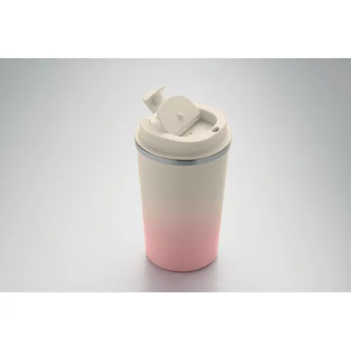 BRACE GRADIENT Duplafalú pohár 350 ml Babarózsaszín 