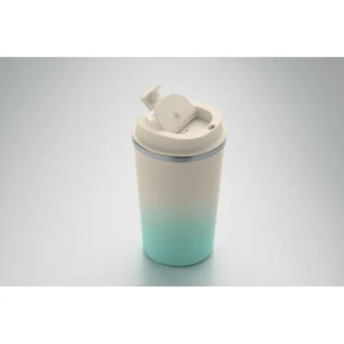 BRACE GRADIENT Duplafalú pohár 350 ml Mentazöld 