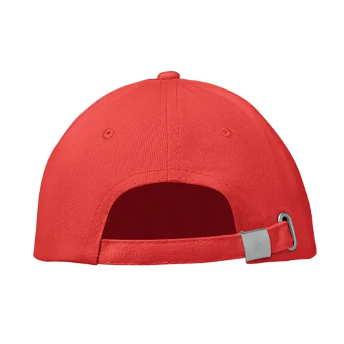 BUFFALO 6 panel baseball sapka 260g/m² Fehér/piros 