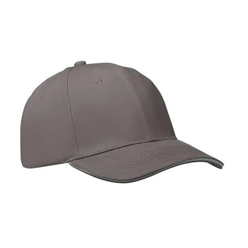 BUFFALO 6 panel baseball sapka 260g/m² Sötétszürke/szürke 