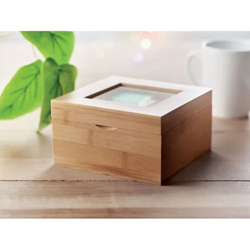 CAMPO TEA Bambusz teafilter tartó doboz Fa 