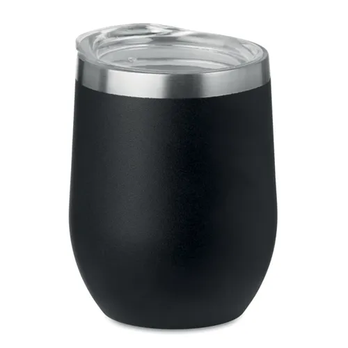 CHIN CHIN Duplafalú bögre 300 ml Fekete 