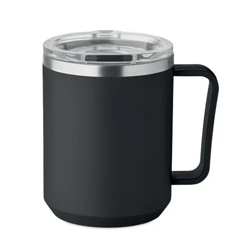 COCOA Duplafalú bögre 400 ml Fekete 