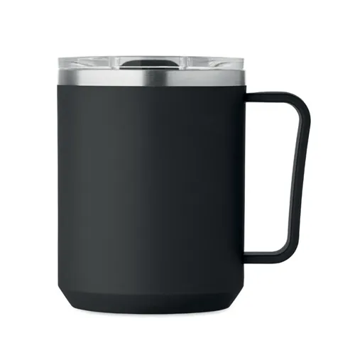 COCOA Duplafalú bögre 400 ml Fekete 