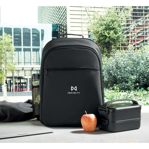 COOLPACK 300D RPET hűtő hátizsák Fekete 