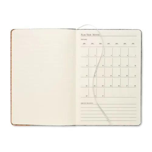 CORKBOOK A5 RPET filc és parafa notesz Szürke 