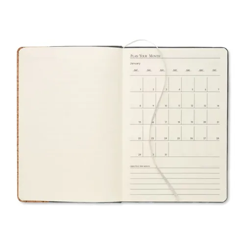 CORKBOOK A5 RPET filc és parafa notesz Kőszürke 