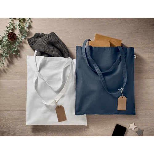 COTTONEL COLOUR + Pamut bevásárlótáska, 140 g Francia Tengerészkék 