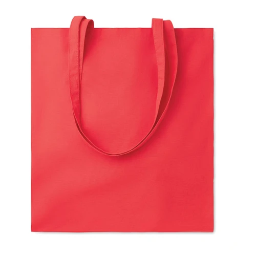 COTTONEL COLOUR + Pamut bevásárlótáska, 140 g Piros 
