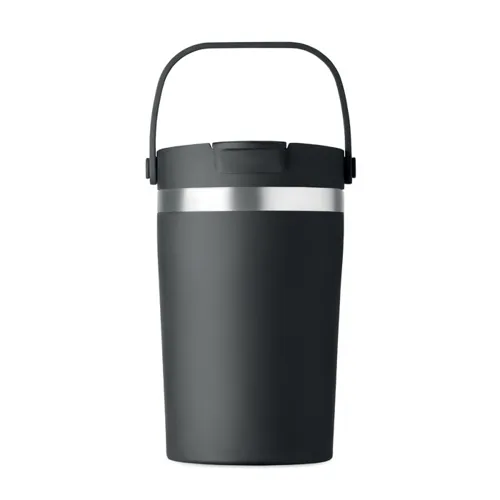 COZYCUP Duplafalú pohár 350 ml Fekete 