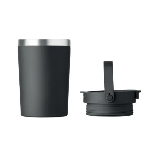 COZYCUP Duplafalú pohár 350 ml Fekete 