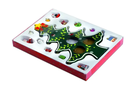 WOODTREE Karácsonyfa alakú fadekoráció